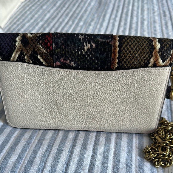 Coach Brown and Cream Clutch with Gold Accents - Picture 6 of 6
